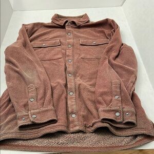 Mountain Khakis Men's Textured Shirt Jacket - Rust